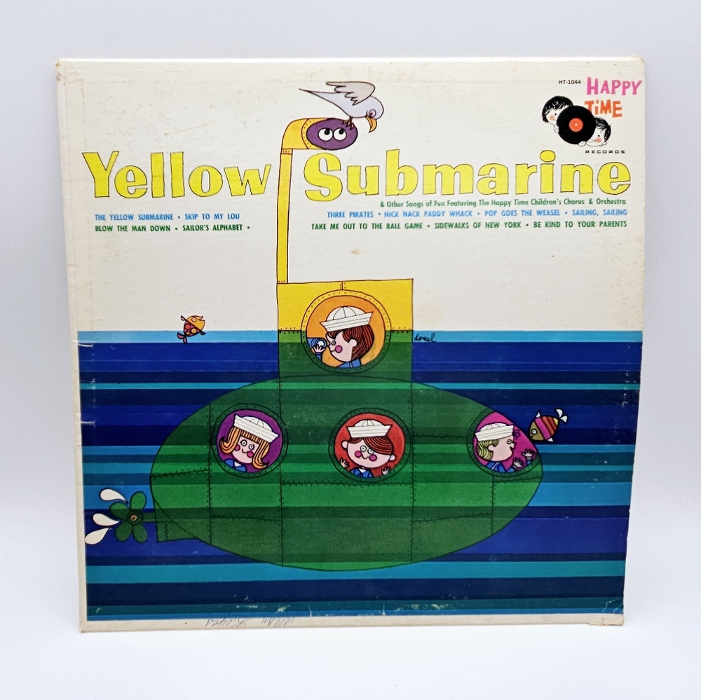 VINTAGE | Yellow Submarine by Happy Time Children's vinyl record